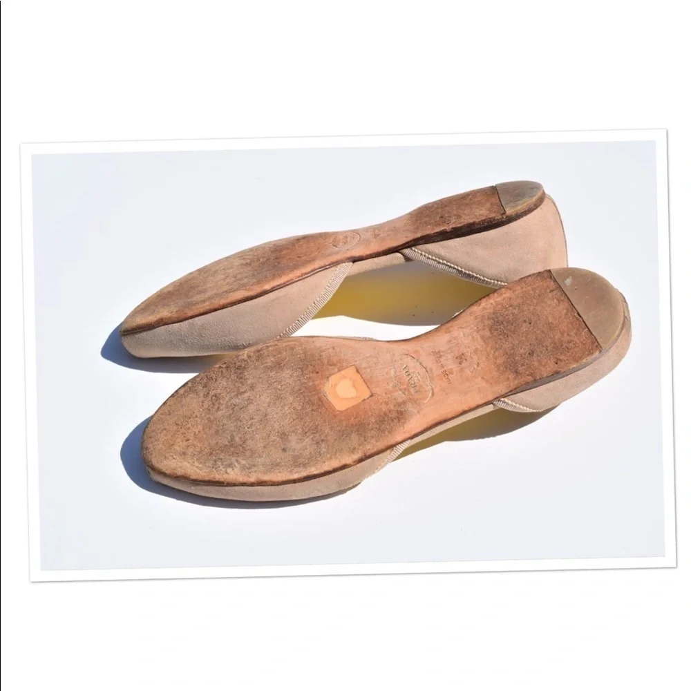 Prada peep toe d'Orsay flats
